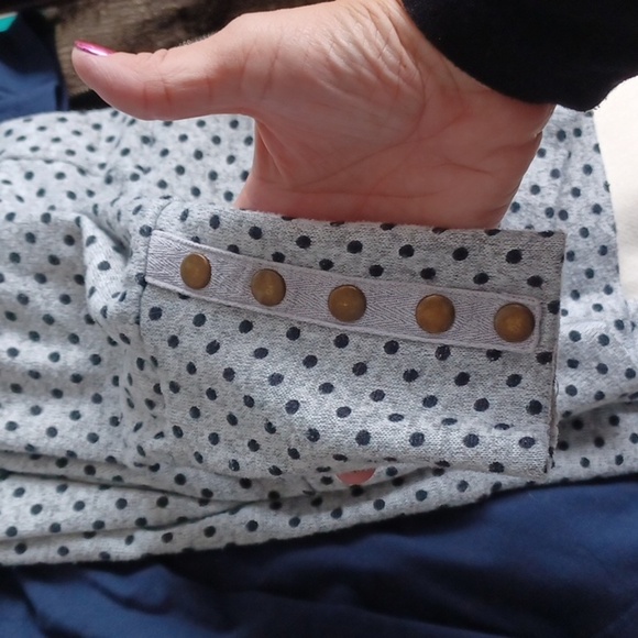 Hawthorne Polka-dot Snap Closure Cardigan - Picture 4 of 8